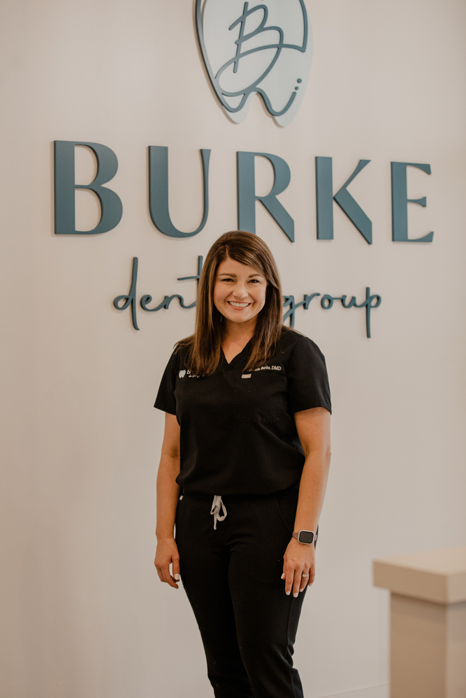 Burke Dental Group team member at the front desk